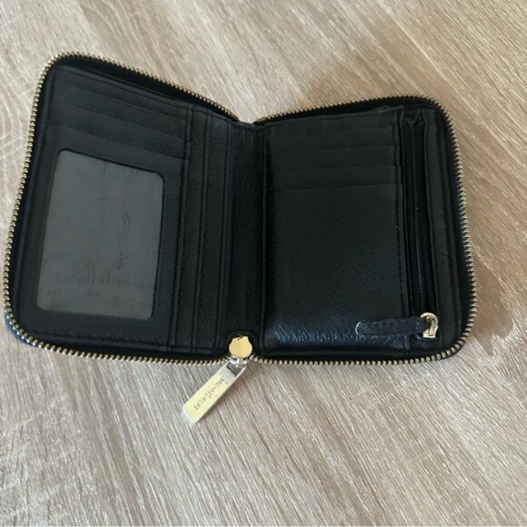 Michael Kors Black Leather Zip Wallet - Picture 3 of 3